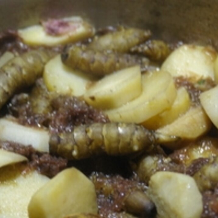 里芋とキクイモの醤油煮